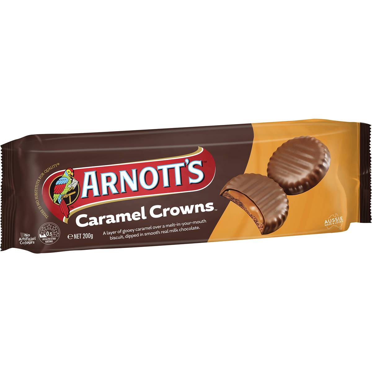 Arnott's Caramel Crown Biscuits 200g