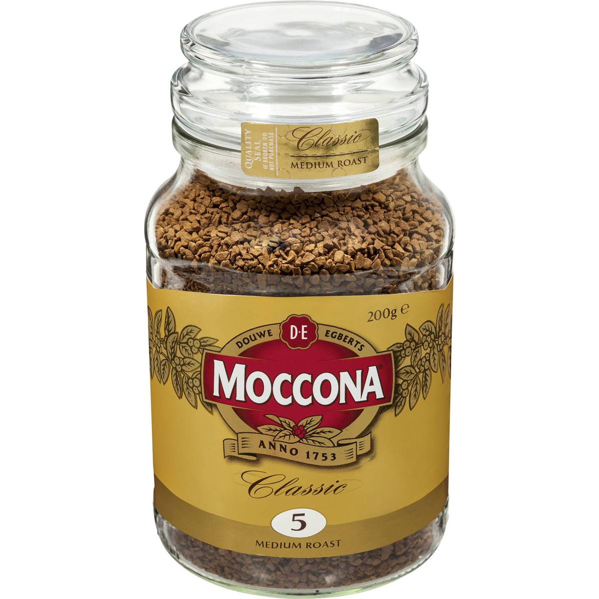 Moccona Classic Instant Coffee Medium Roast 200g