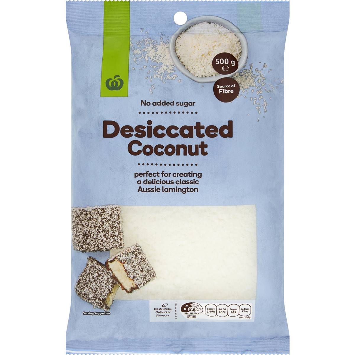 Woolworths Desiccated Coconut 500g