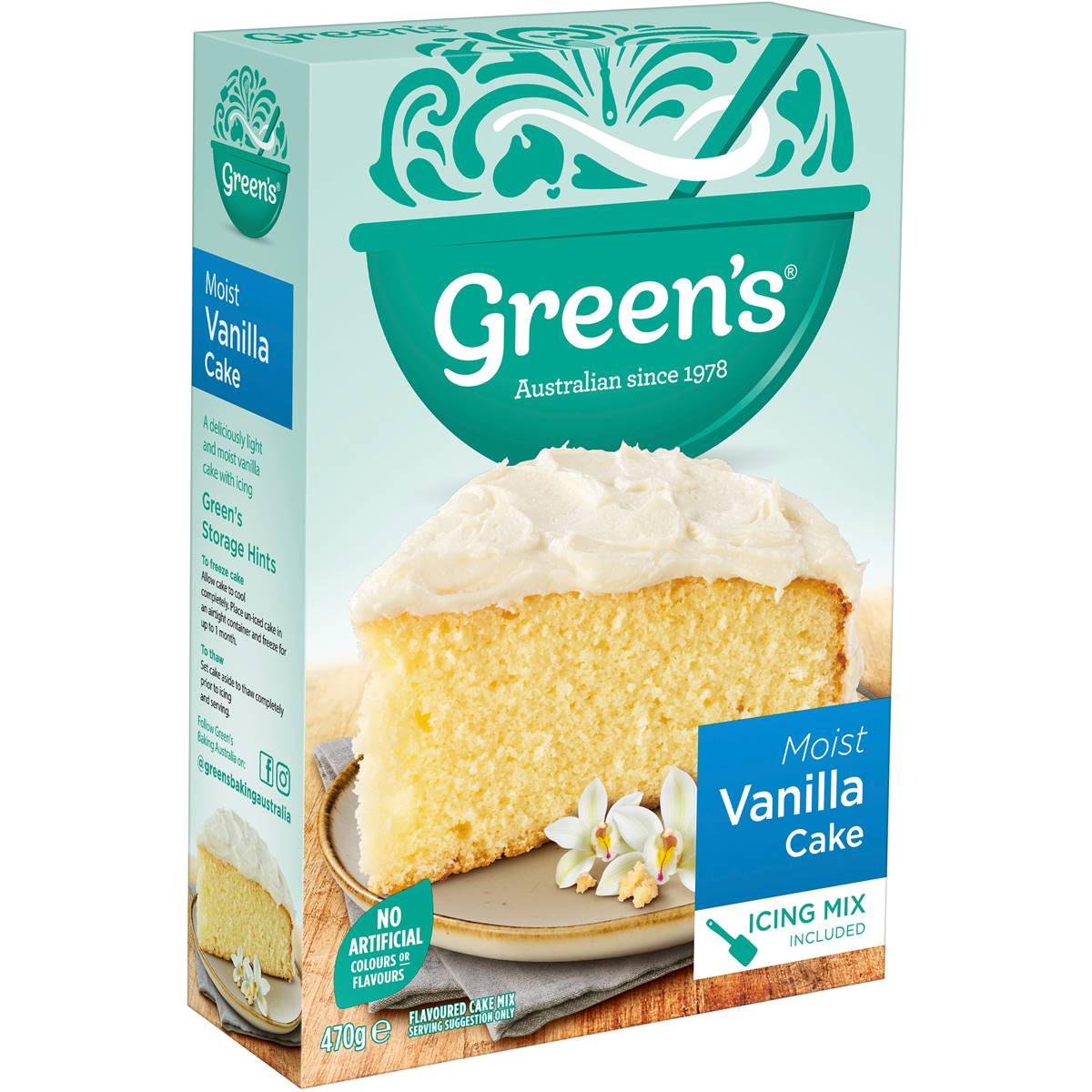 Greens Trad Vanilla Cake Mix 470g