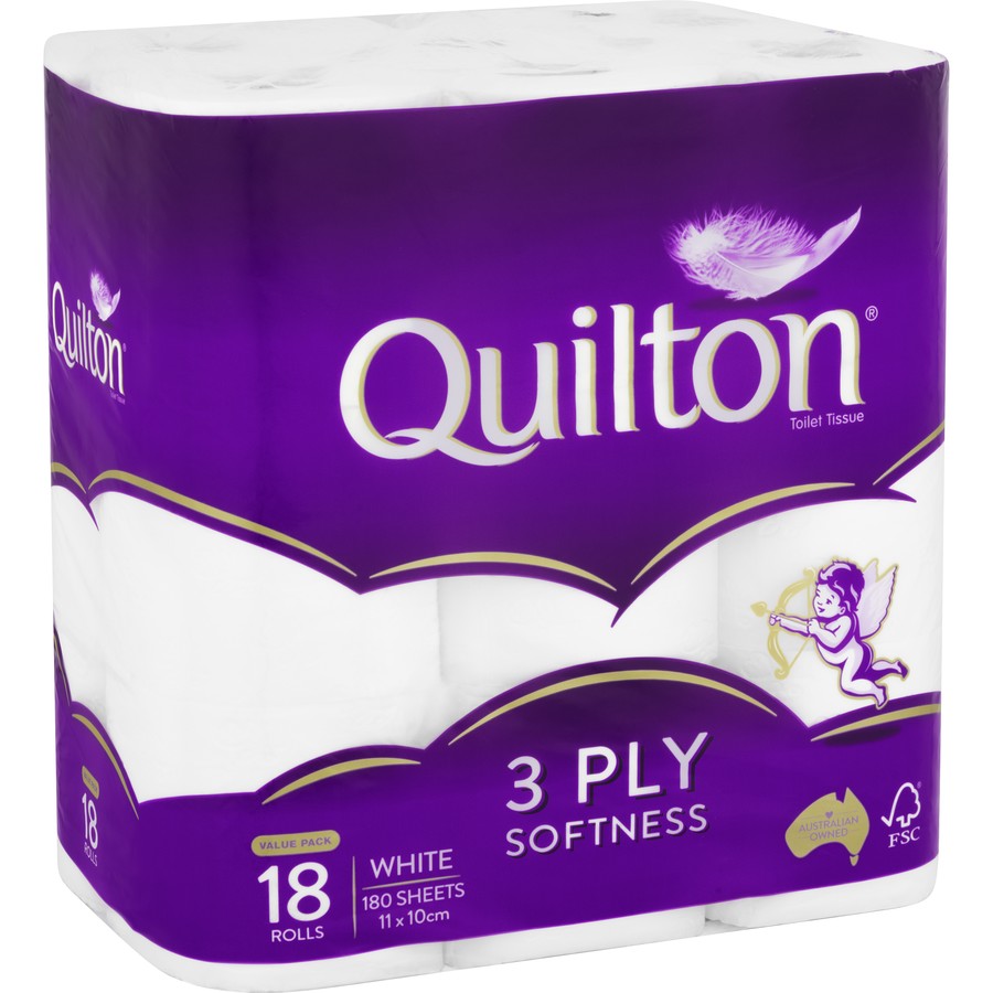 Quilton Toilet Rolls 3 Ply 18pk