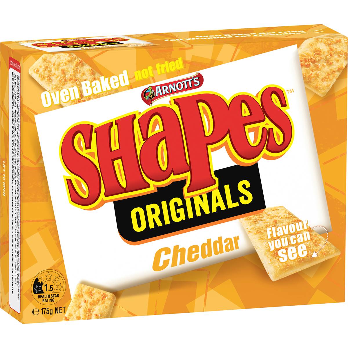 Arnotts Shapes Biscuits Cheddar