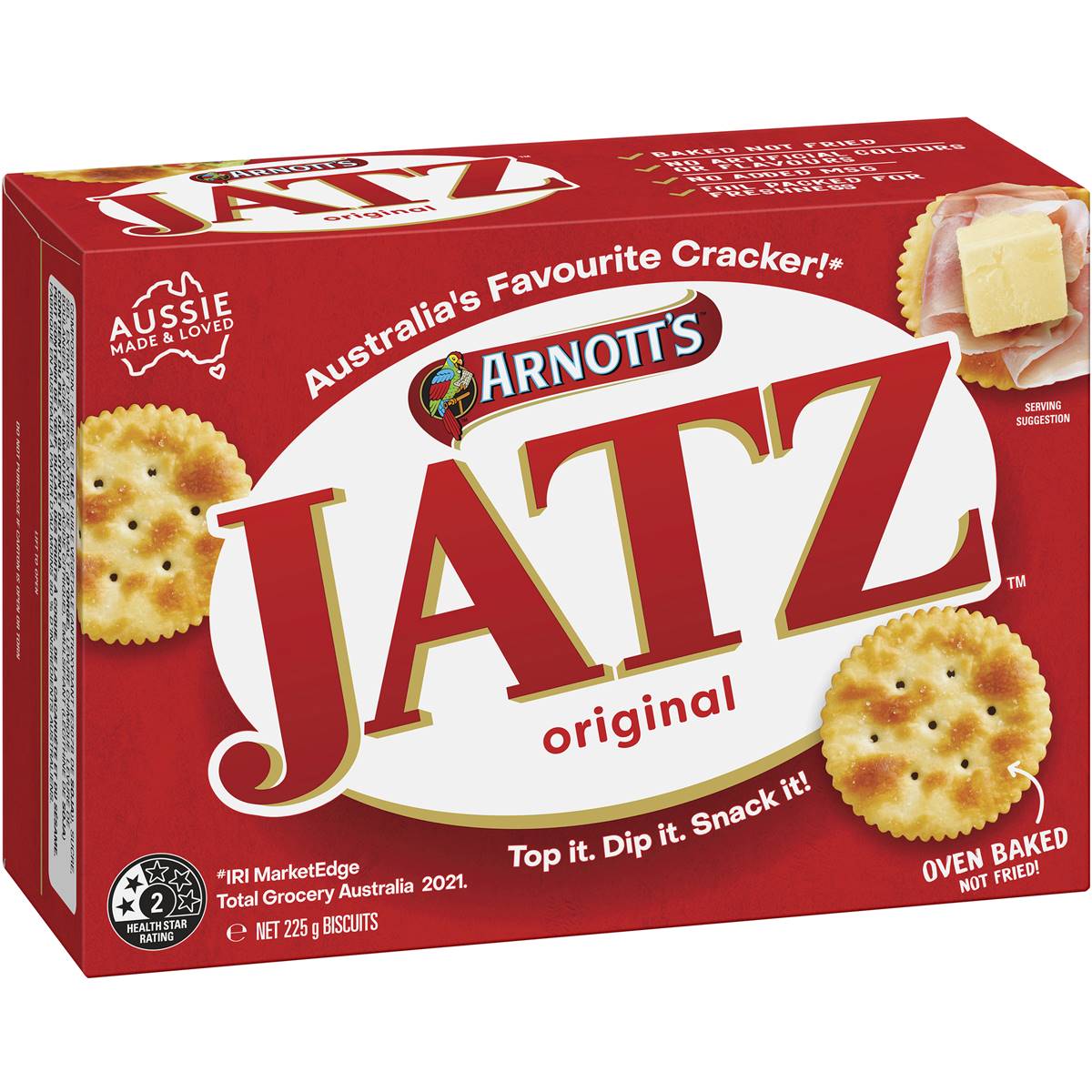 Arnotts Jatz Biscuits Original 225g