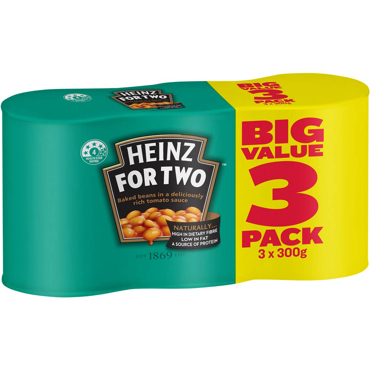 Heinz Baked Beans Tomato Sauce 3 x 300g