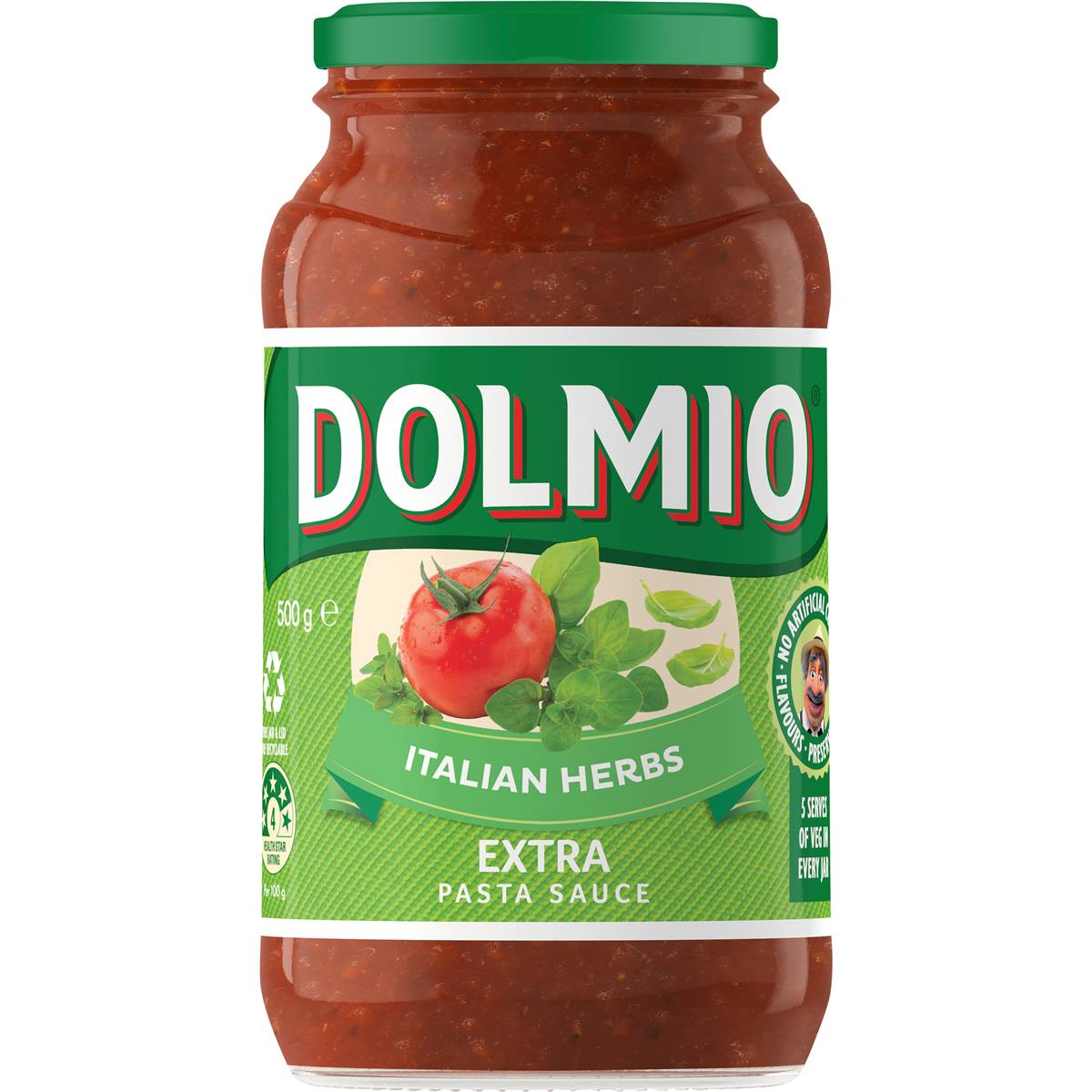 Dolmio Italian Herbs Pasta Sauce 500g