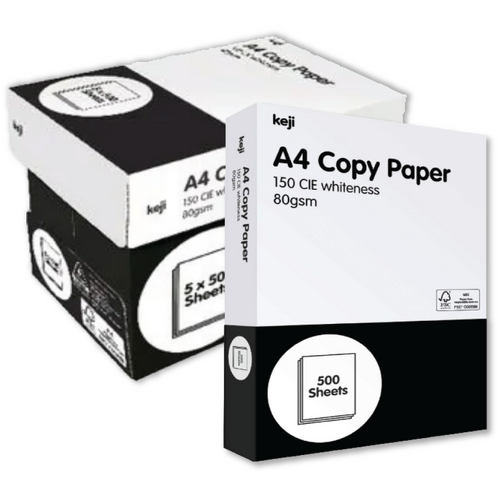 Keji A4 Copy Paper 5 Ream Carton