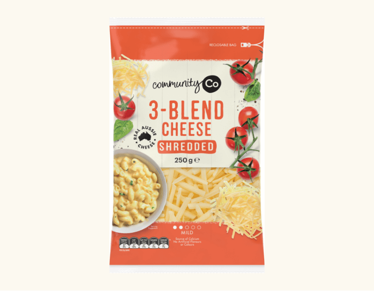 Community & Co 3 Blend Shredded Cheese 250g