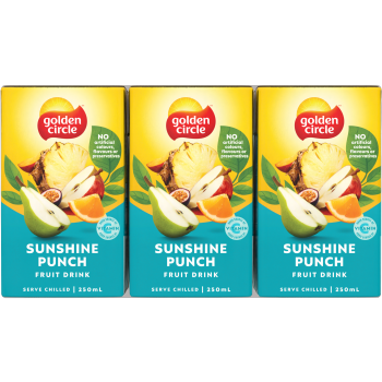 Golden Circle Juice Box Sunshine Punch 250ml x 6